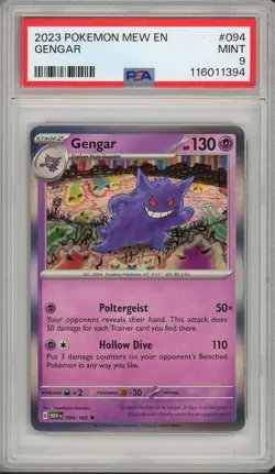 2024 Pokemon MEW 151 Gengar Holo #094 PSA 9 - Image 1
