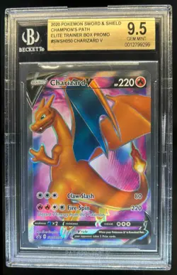 2019-2023 Pokemon Sword & Shield Black Star Promos Charizard V #SWSH050 BGS 9.5 - Image 1