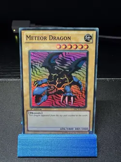Yugioh Meteor Dragon PRC1-EN001 Super Rare 1st Ed LP - Image 2