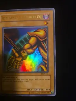 Right Arm of the Forbidden One LOB-122 The Legend of Blue Eyes White Dragon MINT - Image 2