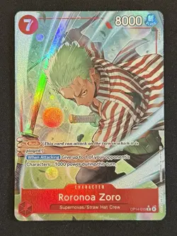 One Piece TCG OP14-015 Roronoa Zoro AA Alt Art Card Game CCG ENGLISH NM - Image 2