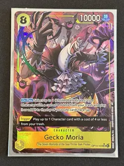 Gecko Moria OP14-104 SR Alternate Art Azure Sea's Seven One Piece English NM - Image 1