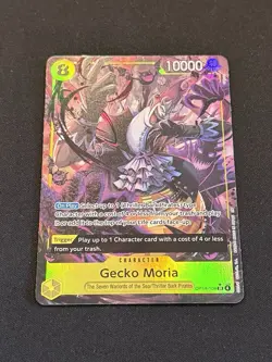 Gecko Moria OP14-104 SR Alternate Art Azure Sea's Seven One Piece English NM - Image 3