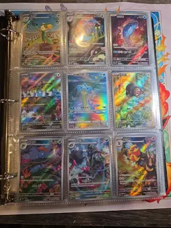 Pokemon Card Lot Binder V/VMAX IR Hits 180 Cards NM Full Art - Image 1