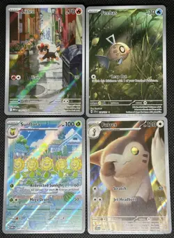 Pokemon TCG Illustration Rare Cards Lot Of 4 - Image 1