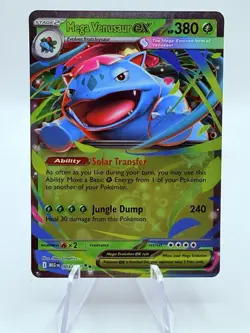 Pokemon Mega Evolution Mega Venusaur EX 003/132 Ultra Rare Holo Card - Image 1