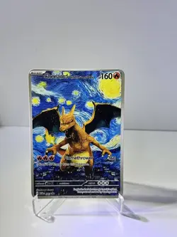 Charizard Scarry Night HP190 Pokemon Metal Card-Collectible Gift Display Good! - Image 1