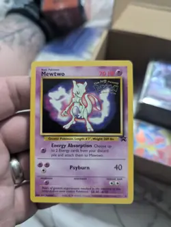 Pokemon TCG Mewtwo 3 Black Star Promo Card First Movie near mint - Image 1