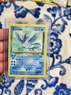 Pokemon TCG Articuno Fossil Card 17/62 Non-holo Rare MP - Image 1