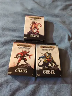 Warhammer Age Of Sigmar Champions Trading Card Game Deck Chaos Death Order Lot - Image 1