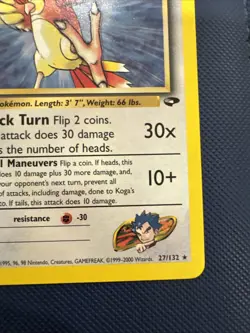 Pokemon Card - Koga's Pidgeotto Gym Challenge 27/132 Rare Non Holo - Image 4