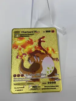 Charizard VAMX HP350 Metal Card-Collectible Gift Display. - Image 2