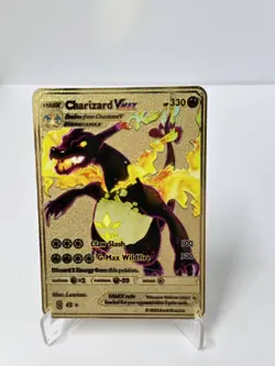 Charizard VMAX HP330 Metal Pokemon Card-Collectible Gift Display - Image 1