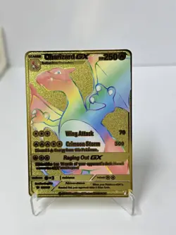 Charizard GX HP250 Metal Pokemon Card-Collectible Gift Display. - Image 1