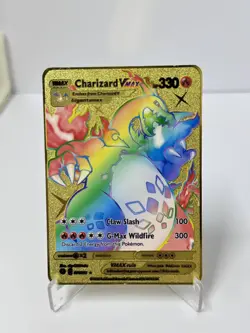 Charizard VMAX HP330 Metal Pokemon Card-Collectible Gift Display - Image 1