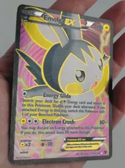 2014 Pokemon Emolga EX 143/146 XY Base Set Card Ultra Rare Holo Near Mint Energy - Image 5