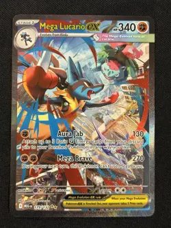 Mega Lucario ex 179/132 Holo ME01: Mega Evolution Pokemon Card - Image 1