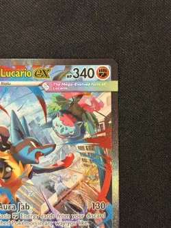 Mega Lucario ex 179/132 Holo ME01: Mega Evolution Pokemon Card - Image 3