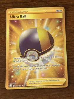 Pokemon TCG Ultra Ball Card Secret Rare Brilliant Stars 186/172 - Near Mint - Image 1