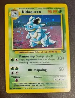 French Nidoqueen 7/64 Holo Rare Jungle Set Pokemon Card 🔥 - Image 1