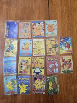 Pokemon Card - 18 Assorted Pokemon- Vending Machine Prism Holo Pocket Monsters - Image 1