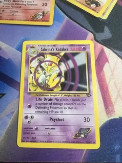 Pokemon TCG Sabrina's Kadabra Gym Challenge 58, Regular Unlimited Uncommon Card - Image 1
