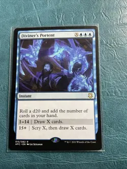 Diviner's Portent MTG Commander Card Near Mint Condition - Image 1