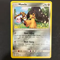 Pokemon Card, Mawile 140/236, Uncommon, Cosmic Eclipse Set (2019), NM - Image 1