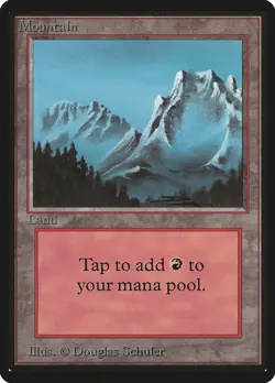 Mountain (B Snowy) Beta PLD Basic Land MAGIC THE GATHERING MTG CARD ABUGames - Image 1
