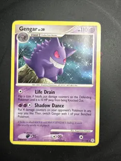 Pokemon TCG Gengar Diamond and Pearl 27/130 rare MP 2007 Card NON-HOLO - Image 1
