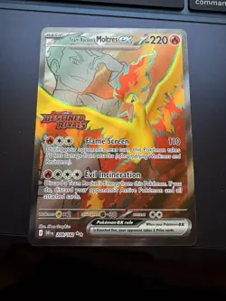 Team Rocket's Moltres ex - (Destined Rivals Stamp) 208/182 Miscellaneous Cards & - Image 1