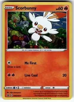 Scorbunny - SWSH071 SWSH: Sword & Shield Promo Cards NM Pokemon Card TCG - Image 1