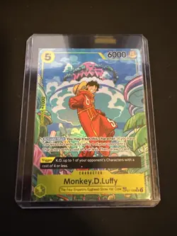 One Piece CCG Monkey.D.Luffy OP07-109 Treasure Rare Card - Image 1