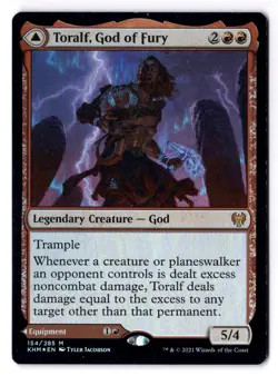 Toralf, God Of Fury LP* FOIL Kaldheim ENGLISH 154/285 mtg -UnltdCards - Image 1