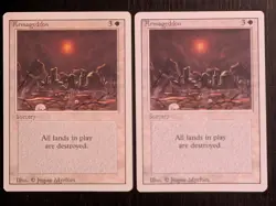 Armageddon Set of 2 * REVISED * NM/MT * Magic the Gathering MtG - Image 1