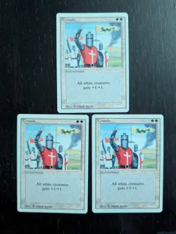 Set of 3 Crusades * BANNED * REVISED * NM/MT * Magic the Gathering MtG - Image 1