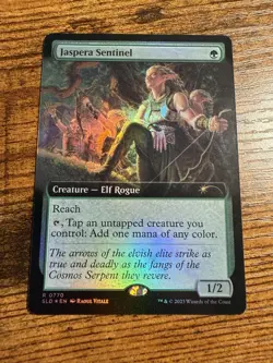 MTG Magic The Gathering Extended Art Secret Lair Drop FOIL Jaspera Sentinel - Image 1