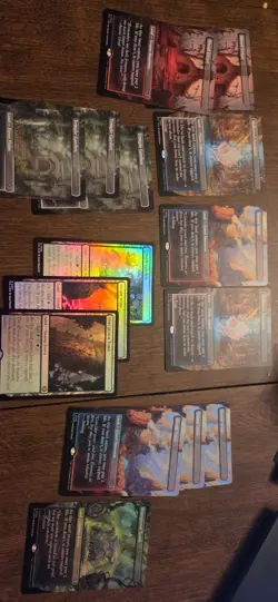 Lot of 15 Magic the Gathering Lorwyn Eclipsed Shock Lands Foil and Non Foil - Image 1
