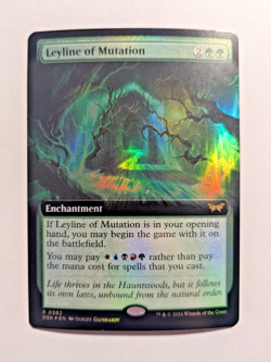 Leyline of Mutation (Extended Art) Duskmourn: House of Horror Foil 382 MtG - Image 1