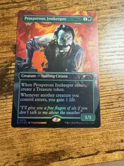 MTG Magic The Gat Borderless Showcase FOIL Secret Lair Drop Prosperous Innkeeper - Image 1