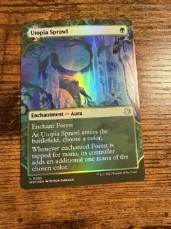 MTG Magic The Gathering Borderless Showcase FOIL Utopia Sprawl - Image 1