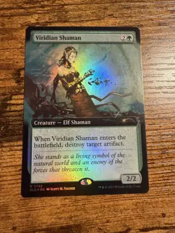 MTG Magic The Gathering Extended Art Foil Viridian Shaman Secret Lair Drop - Image 1