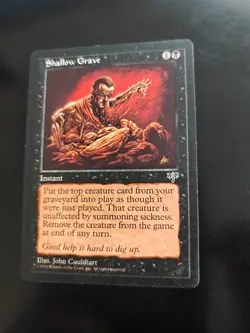 Shallow Grave MTG Mirage Magic the Gathering - Image 2