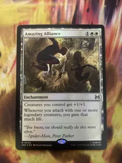 Amazing Alliance - FOIL - Marvel Spider-Man Eternal MTG - NM/M R 0002 - Image 1