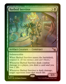 Barbed Servitor Foil Murders at Karlov Manor MTG - Image 1