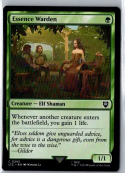ESSENCE WARDEN 242 COMMANDER: THE LORD OF THE RINGS MAGIC: THE GATHERING NM - Image 1