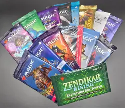 15 Magic the Gathering Pack Bundle Lot English SEALED w/ Expedition Box Topper! - Image 1