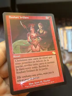 3x OG French Foil Burning Wish • Judgment • Mtg (1965) - Image 3