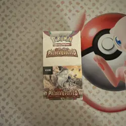 Pokemon TCG Scarlet & Violet Paldea Evolved Half Booster Box 18 Packs small hole - Image 3