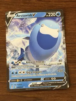 Pokemon TCG Arctovish V 048/203 Evolving Skies Holo Rare NM - Image 1